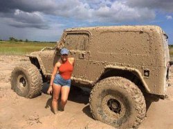 Muddy Jeep Girl Meme Template