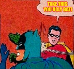 Robin Slap Bat Meme Template
