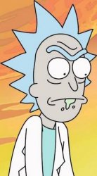 Thunking Rick Meme Template