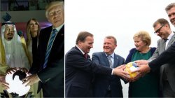 Trump Globe and Scandinavian Globe Meme Template