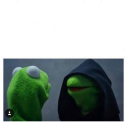 Dark Kermit Blank Meme Template