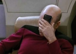 Picard Facepalm Phone Meme Template