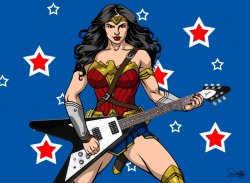 Wonder Woman Guitar Meme Template