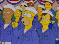 Homer Simpson US Navy Question Meme Template