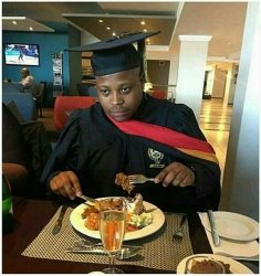 Graduate eating Meme Template