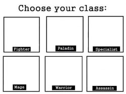 Choose your class Meme Template