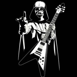 Darth Vader w/ Flying V guitar Meme Template