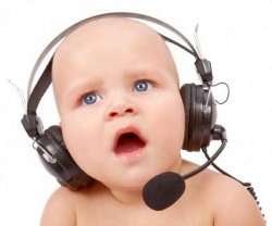 baby headset Meme Template