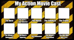 My Action Movie Cast Meme Template