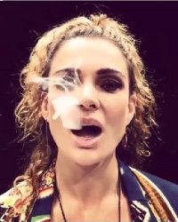 Danielle Cormack Smoking Weed Meme Template