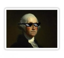 George Washington Thug Life Meme Template