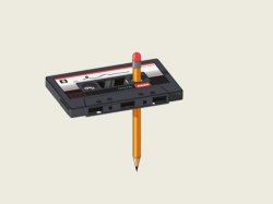 Cassette pencil Meme Template