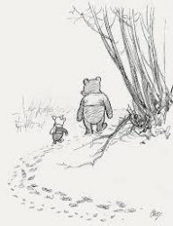 piglet hangs out with pooh Meme Template