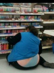 Walmart whale tail Meme Template