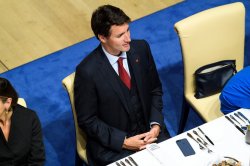 Justin Trudeau Alone At G20 Meme Template