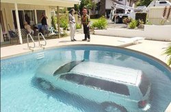 Car in swimming pool Meme Template
