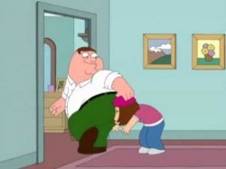Peter Griffin farting in Meg's face Meme Template
