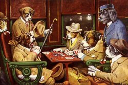 Dogs Playing Poker 1903 Meme Template