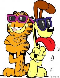 Garfield and Odie Meme Template