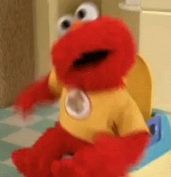 Elmo toilet Meme Template
