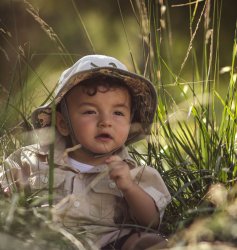 suspicious baby in the wild Meme Template