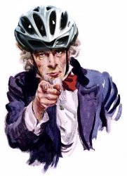 Uncle Sam with Bike Helmet Meme Template