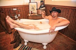 Bath Cowboy Meme Template