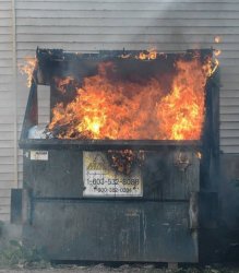 dumpster fire Meme Template