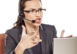 Angry Call center lady Meme Template