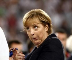 Merkel amazed Meme Template