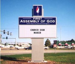 church sign Meme Template