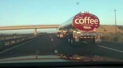coffee tanker Meme Template