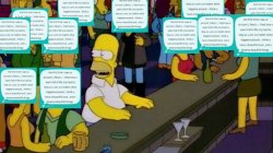 Homer Bar Sarahah trend Meme Template