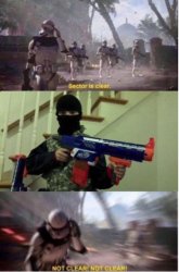 sector is clear not clear not clear Meme Template