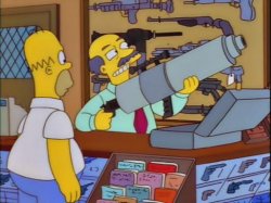 Simpsons Helicopter-gun Meme Template