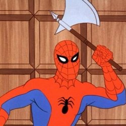 60's spiderman axe Meme Template