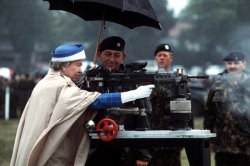 Queen Elizabeth II shoots Meme Template