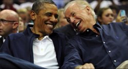 P. B.Obama laught with VP Meme Template