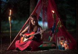 Memes, Hippies, Girl with Guitar, Hippie Girl Meme Template