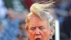 Flying Hair Trump Meme Template