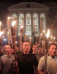 Tiki torch racist Meme Template