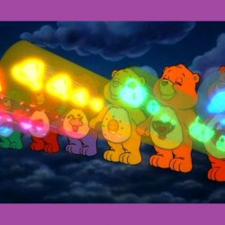 Care Bear Positive Vibe Rays Meme Template