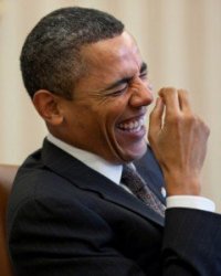 Obama laughs  Meme Template