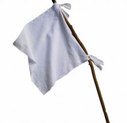 WHITE FLAG Meme Template