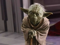 Yoda, serious & earnest Meme Template