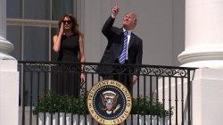 Trump Eclipse no glasses Meme Template