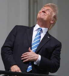 Trump Eclipse Meme Template