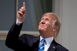 Trump eclipse Meme Template