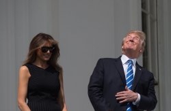 Stupid Trump Staring Eclipse Meme Template
