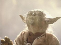 Yoda smelling Meme Template